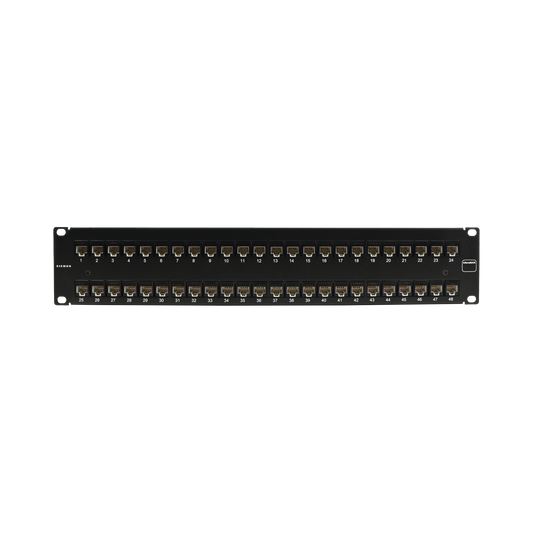 UP6-F2-48L-RS - Patch Panel Ultramax. UTP, Precargado con Jacks Cat6, 48 Puertos, Plano, 2U