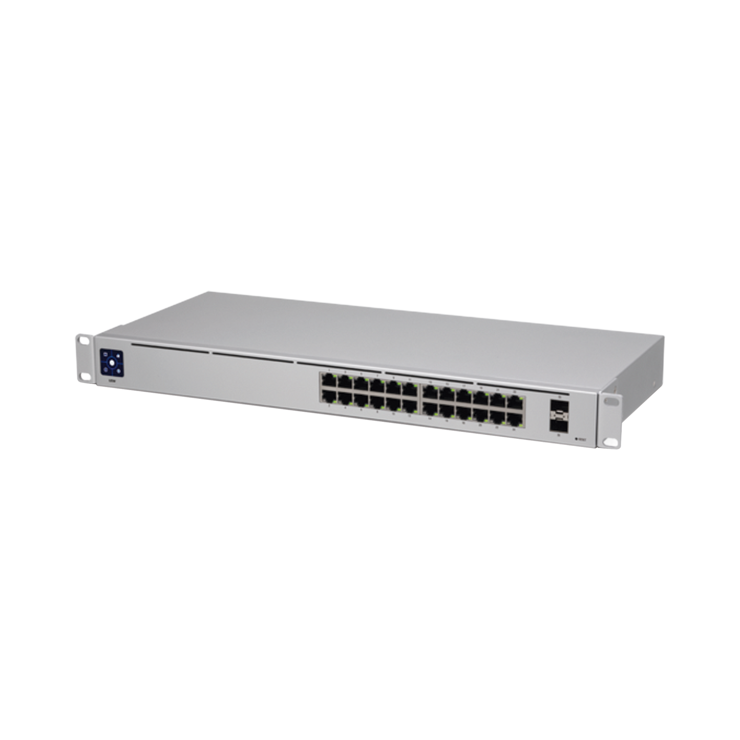 USW-24 UniFi Switch USW-24, Capa 2 de 24 puertos 10/100/1000 Mbps + 2 puertos 1G SFP, pantalla informativa