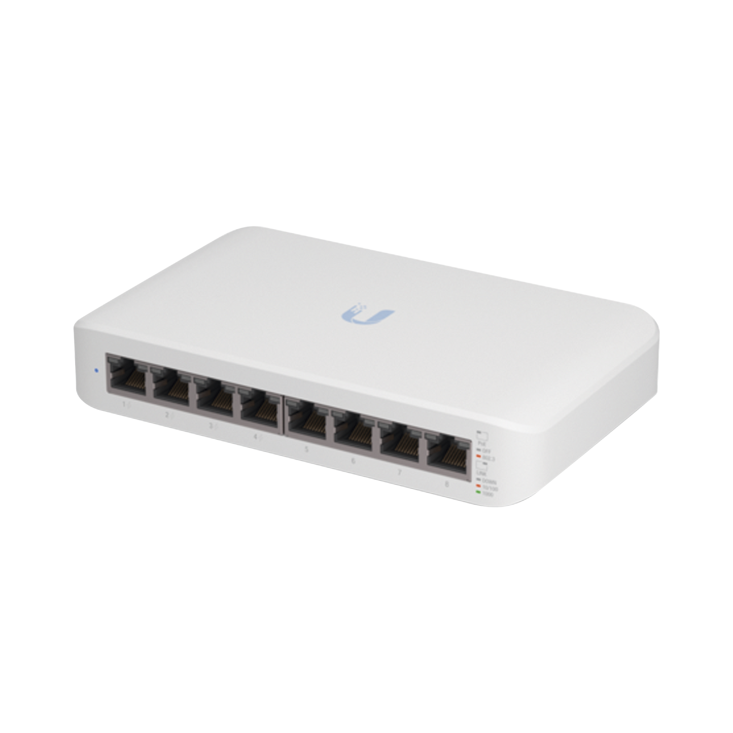 USW-LITE-8-POE Switch UniFi Lite Administrable PoE de 8 Puertos 10/100/1000 Mbps (4 puertos 802.3af/at), 52 W