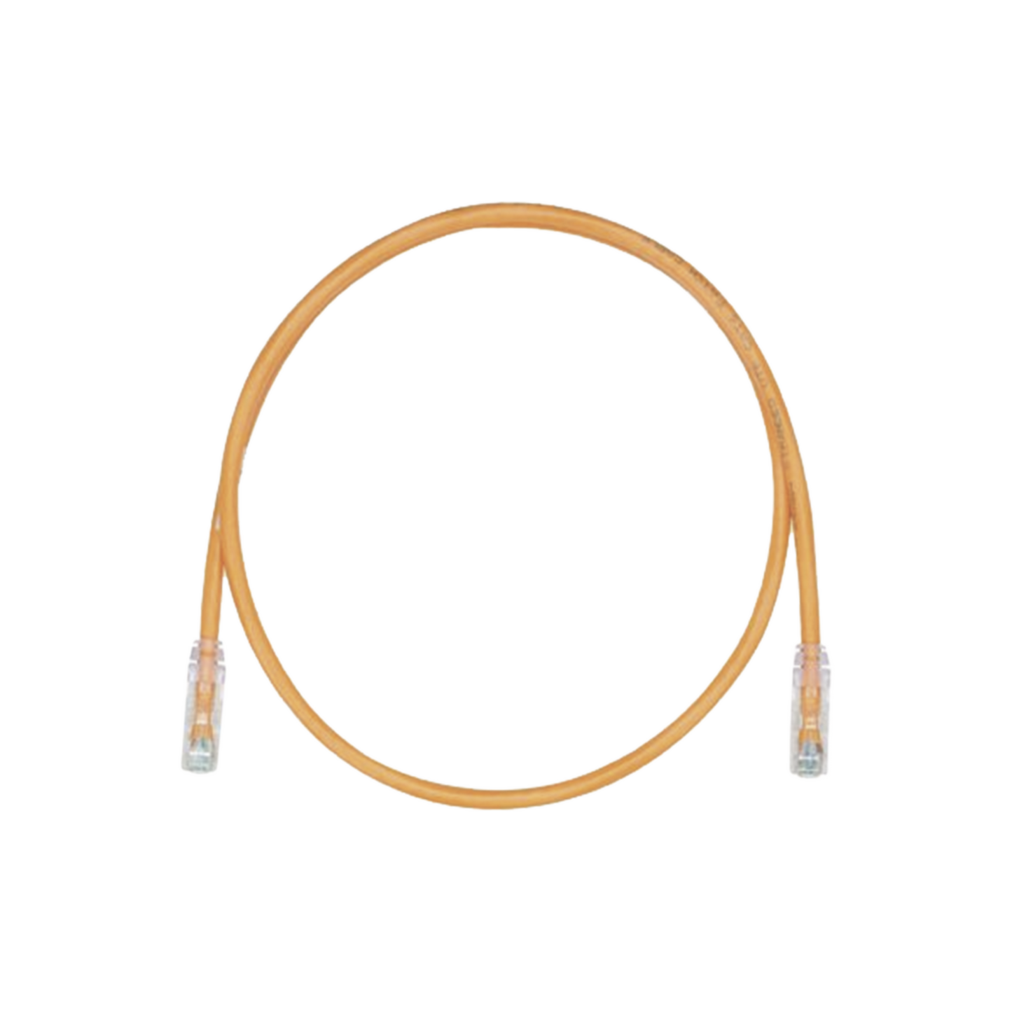 UTP28CH1OR - Cable de Parcheo, UTP Cat5e, Di�metro Reducido (28AWG), Color Naranja, 0.30 Metros (1 Pie)