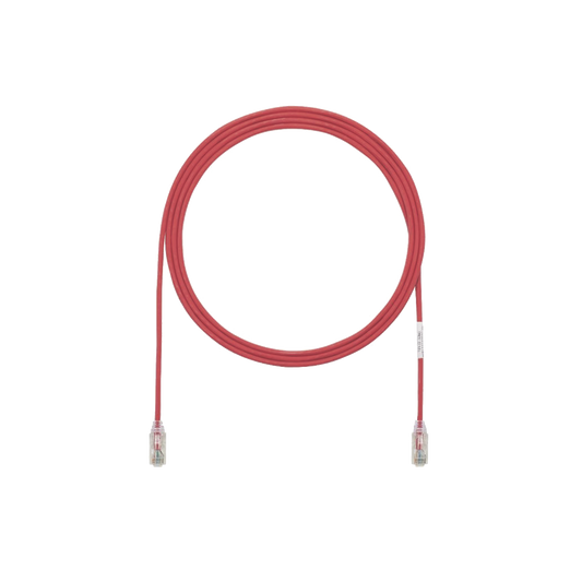 UTP28SP10RD - Cable de Parcheo TX6, UTP Cat6, Di�metro Reducido (28AWG), Color Rojo, 3.05 Metros (10 Pies)