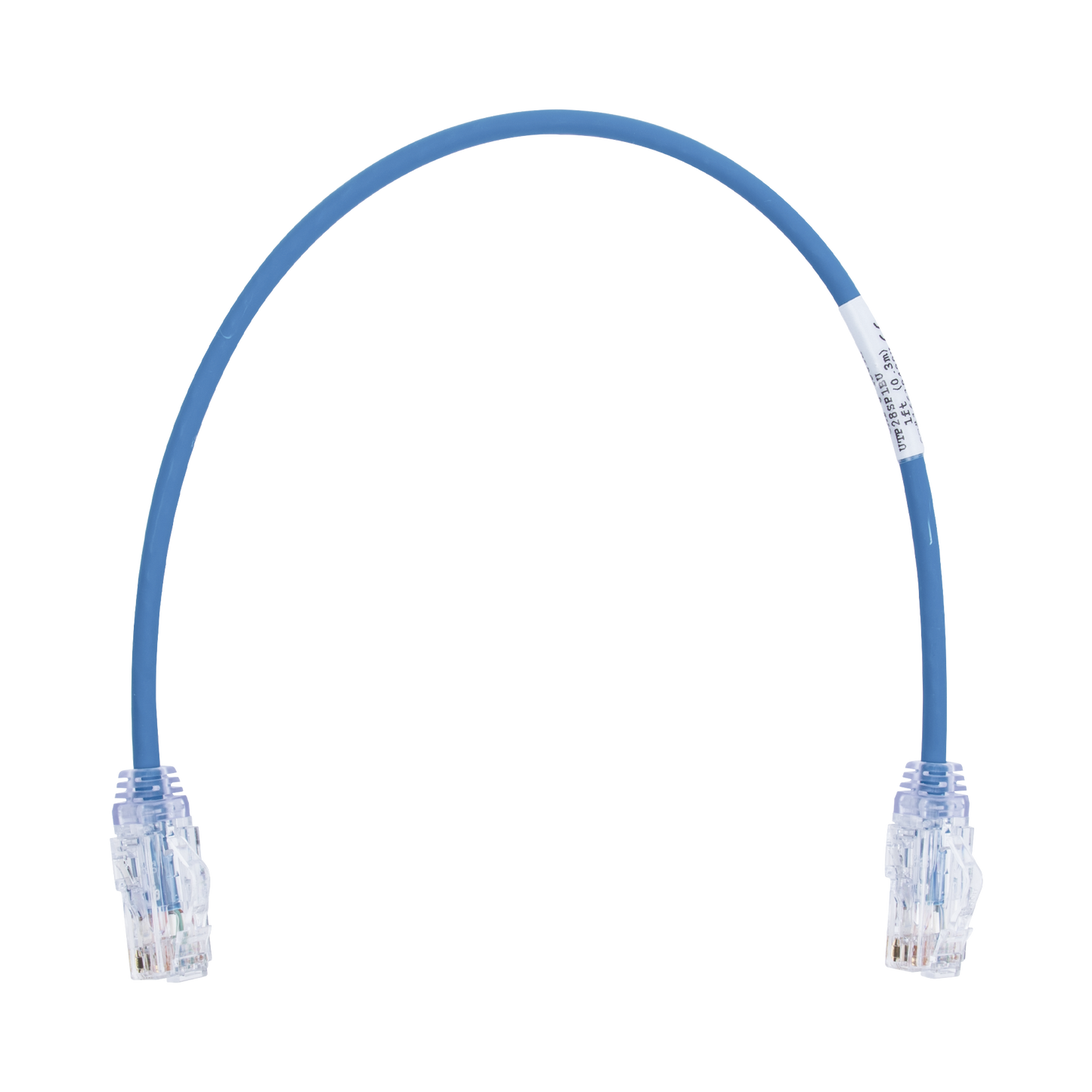 UTP28SP1BU - Cable de Parcheo TX6, UTP Cat6, Di�metro Reducido (28AWG), Color Azul, 0.3 Metros (1 Pie)