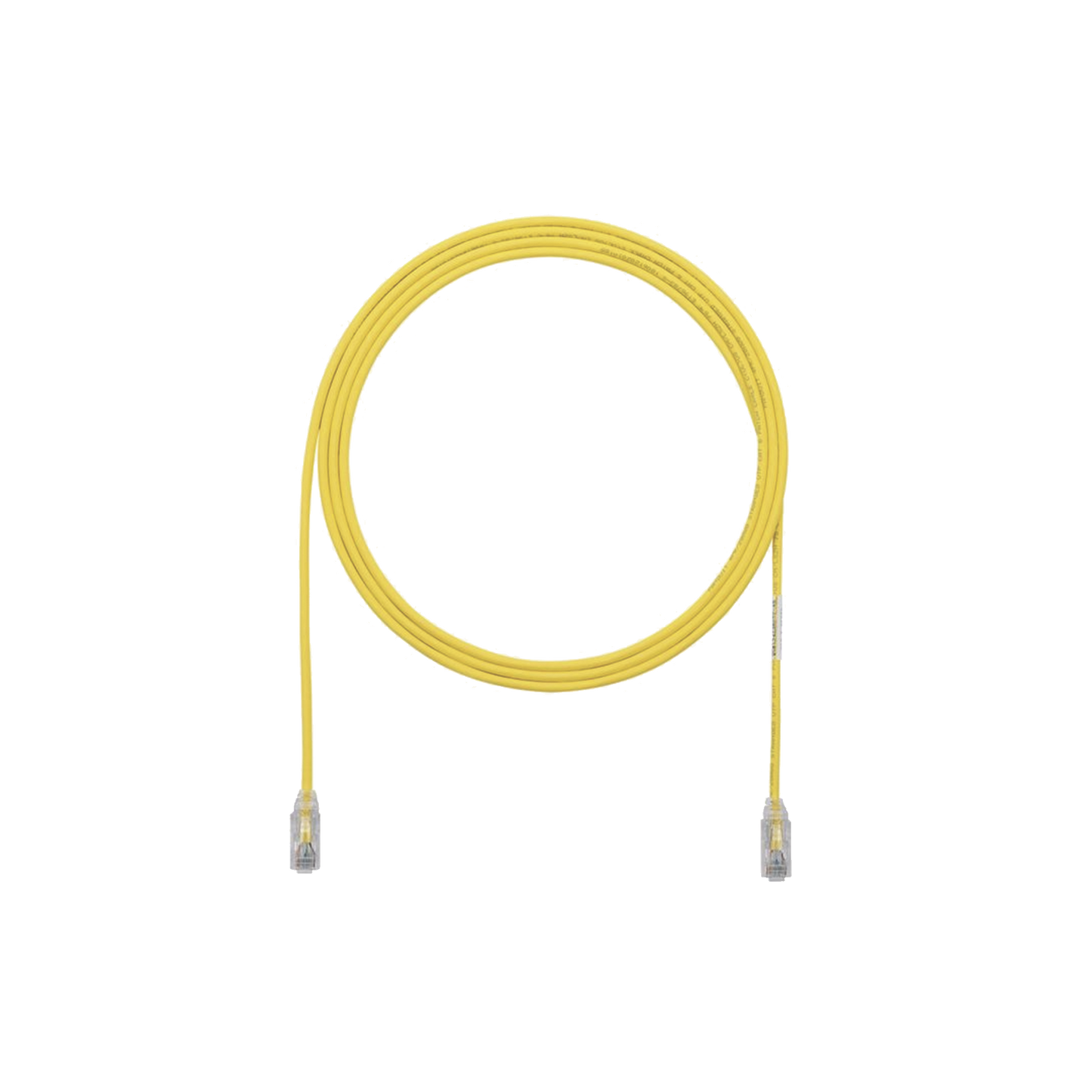 UTP28SP3YL - Cable de Parcheo TX6, UTP Cat6, Di�metro Reducido (28AWG), Color Amarillo, 0.91 Metros (3 Pies)