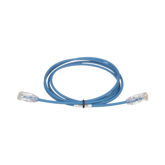 UTP28SP5BU - Cable de Parcheo TX6, UTP Cat6, Di�metro Reducido (28AWG), Color Azul, 1.52 Metros (5 Pies)
