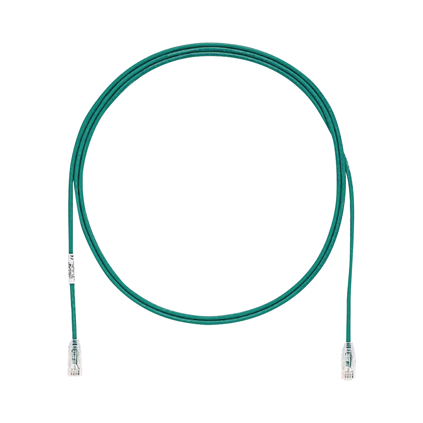 UTP28SP5GR - Cable de Parcheo TX6, UTP Cat6, Di�metro Reducido (28AWG), Color Verde, 1.52 Metros (5 Pies)