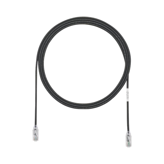 UTP28SP7BL - Cable de Parcheo TX6, UTP Cat6, Di�metro Reducido (28AWG), Color Negro, 2.13 Metros (7 Pies)