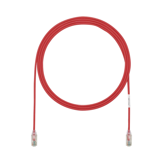 UTP28SP7RD - Cable de Parcheo TX6, UTP Cat6, Di�metro Reducido (28AWG), Color Rojo, 2.13 Metros (7 Pies)