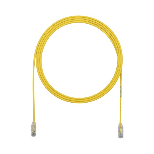 UTP28SP7YL - Cable de Parcheo TX6, UTP Cat6, Di�metro Reducido (28AWG), Color Amarillo, 2.13 Metros (7 Pies)