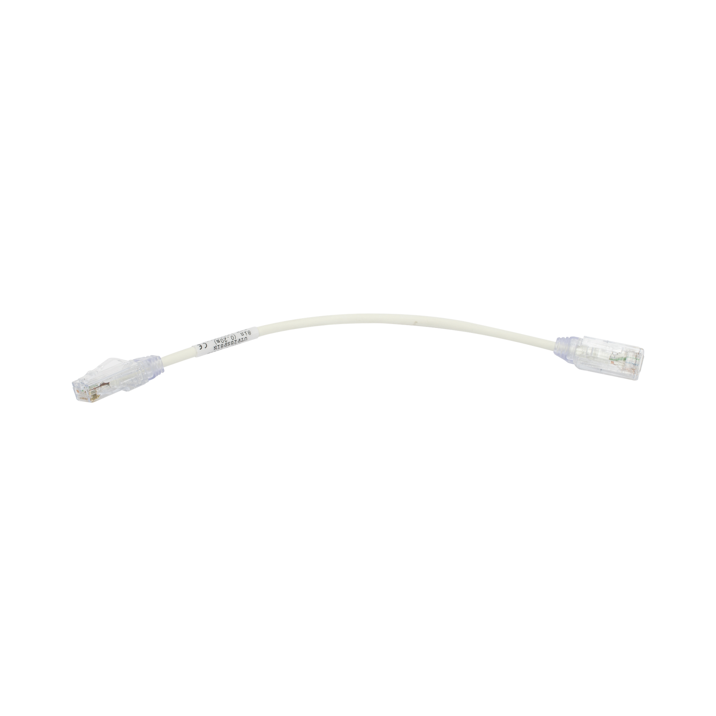 UTP28SP8IN - Cable de Parcheo TX6, UTP Cat6, Di�metro Reducido (28AWG), Color Blanco, 20.32 cm (8 Pulgadas)