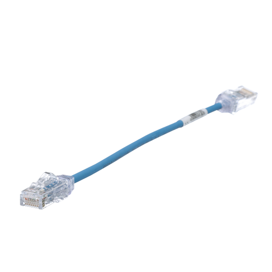 UTP28SP8INBU - Cable de Parcheo TX6, UTP Cat6, Di�metro Reducido (28AWG), Color Azul, 20.2 cm (8 Pulgadas)