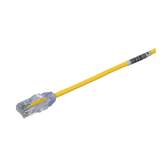UTP28SP8INYL - Cable de Parcheo TX6, UTP Cat6, Di�metro Reducido (28AWG), Color Amarillo, 20.2 cm (8 Pulgadas)