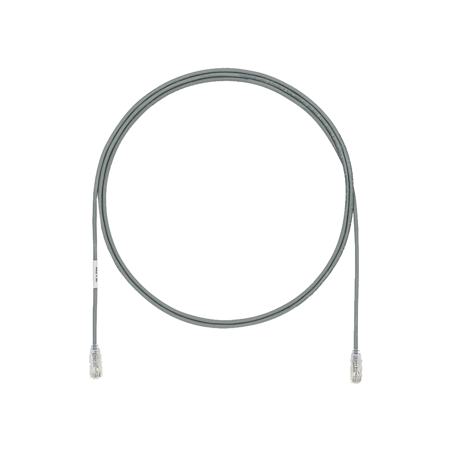 UTP28X1GY - Cable de Parcheo UTP Cat6A, CM/LSZH, Di�metro Reducido (28AWG), Color Gris, 0.30 Metros (1 Pie)