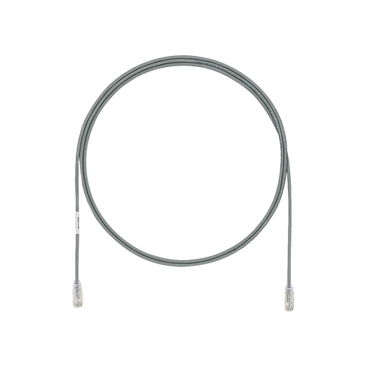 UTP28X1GY - Cable de Parcheo UTP Cat6A, CM/LSZH, Di�metro Reducido (28AWG), Color Gris, 0.30 Metros (1 Pie)