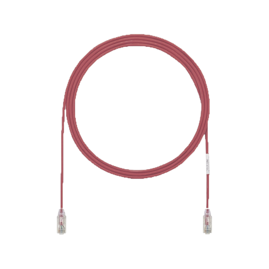 UTP28X3RD - Cable de Parcheo UTP Cat6A, CM/LSZH, Di�metro Reducido (28AWG), Color Rojo, 0.91 Metros (3 Pies)
