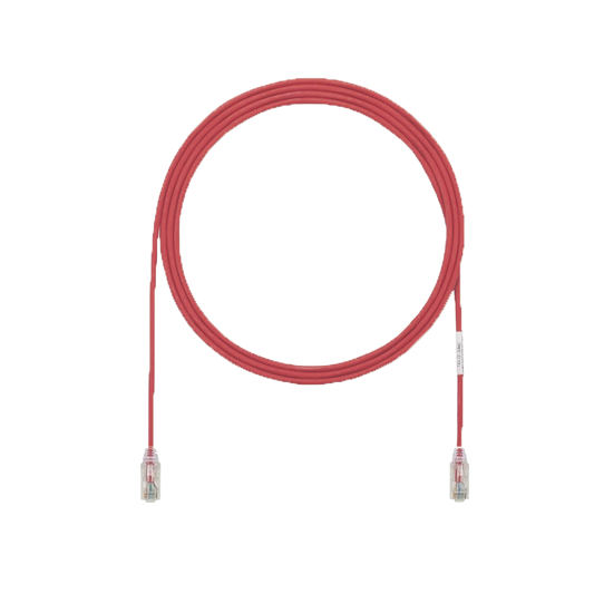 UTP28X5RD - Cable de Parcheo UTP Cat6A, CM/LSZH, Di�metro Reducido (28AWG), Color Rojo, 1.52 Metros (5 Pies)
