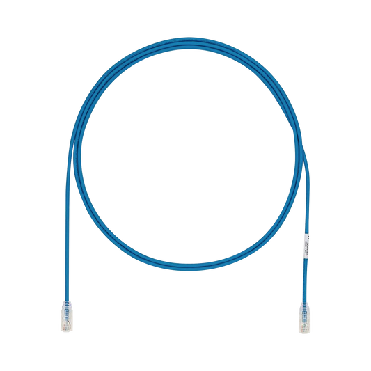 UTP28X7BU - Cable de Parcheo UTP Cat6A, CM/LSZH, Di�metro Reducido (28AWG), Color Azul, 2.13 Metros (7 Pies)