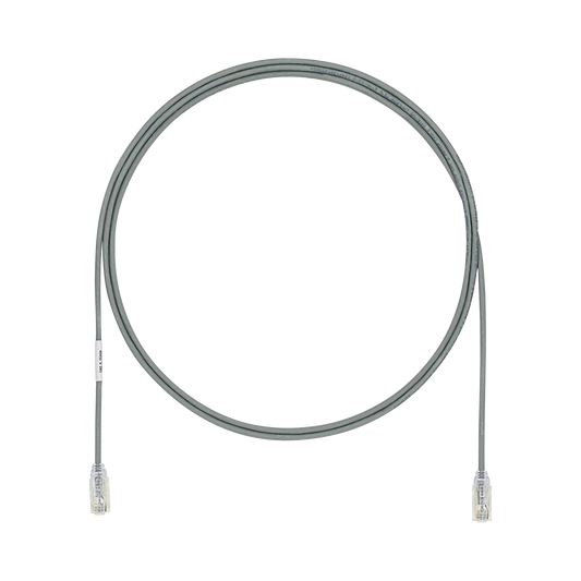 UTP28X7GY - Cable de Parcheo UTP Cat6A, CM/LSZH, Di�metro Reducido (28AWG), Color Gris, 2.13 Metros (7 Pies)