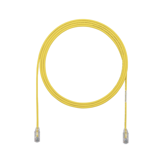 UTP28X7YL - Cable de Parcheo UTP Cat6A, CM/LSZH, Di�metro Reducido (28AWG), Color Amarillo, 2.13 Metros (7 Pies)