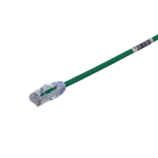 UTP28X8INGR - Cable de Parcheo UTP, Cat6A, Di�metro Reducido (28 AWG), CM/LSZH, Color Verde, 20.3 cm (8 Pulgadas)
