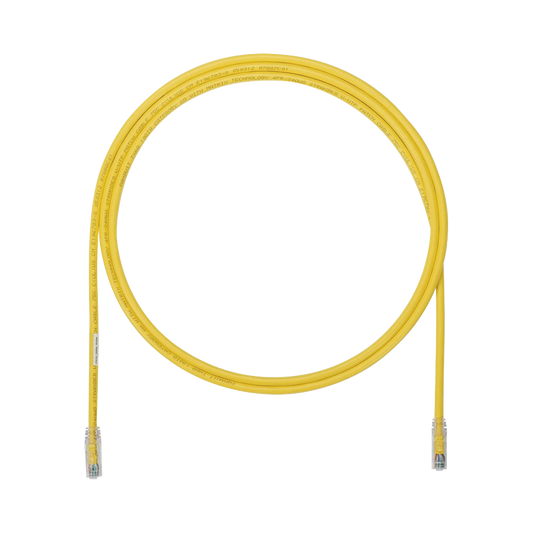 UTP6AX18YL - Cable de Parcheo UTP, Cat6A, 24 AWG, CM, Color Amarillo, 5.49 Metros (18 Pies)