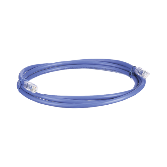 UTP6AX5BU - Cable de Parcheo UTP, Cat6A, 24 AWG, CM, Color Azul, 1.52 Metros (5 Pies)