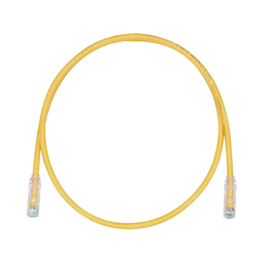 UTPSP5YLY - Cable de Parcheo TX6, UTP Cat6, 24 AWG, CM, Color Amarillo, 1.52 Metros (5 Pies)