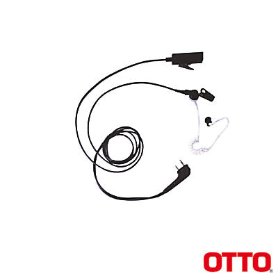 V1-10695 - Kit de Micrófono-Audífono profesional de 2 Cables para KENWOOD NX-200/300/410/5000, TK-480/2180/3180