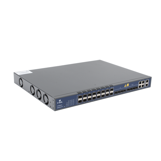 V1600-D16 - OLT de 16 puertos EPON con 12 puertos Uplink (4 puertos Gigabit Ethernet + 4 puertos SFP + 4 puertos SFP+) , hasta 1,024 ONUS