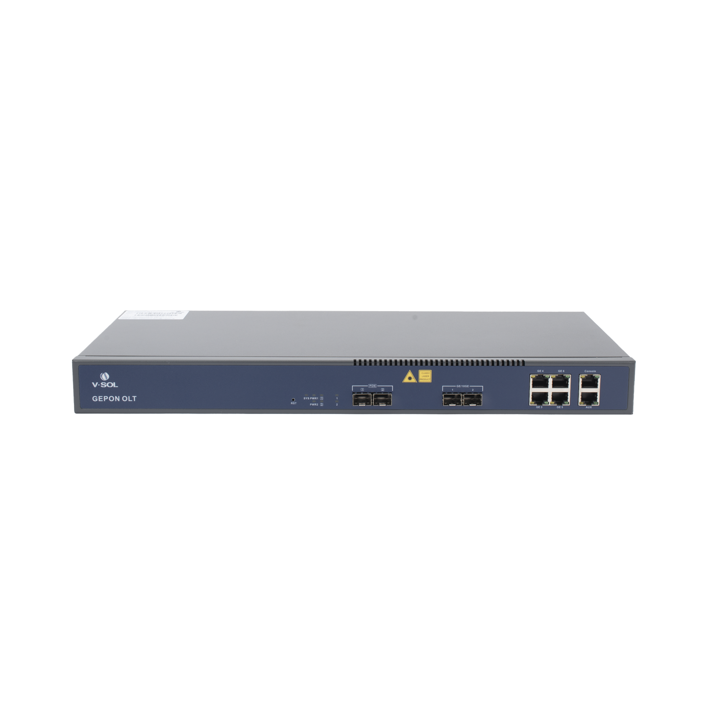 V1601E02-DP - OLT de 2 puertos EPON con 6 puertos Uplink (4 puertos Gigabit Ethernet + 2 puertos Gigabit Ethernet SFP/SFP+) / hasta 128 ONUS