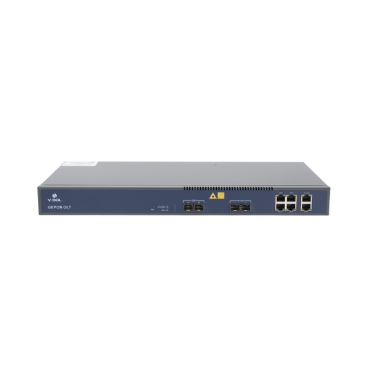 V1601E02-DP - OLT de 2 puertos EPON con 6 puertos Uplink (4 puertos Gigabit Ethernet + 2 puertos Gigabit Ethernet SFP/SFP+) / hasta 128 ONUS