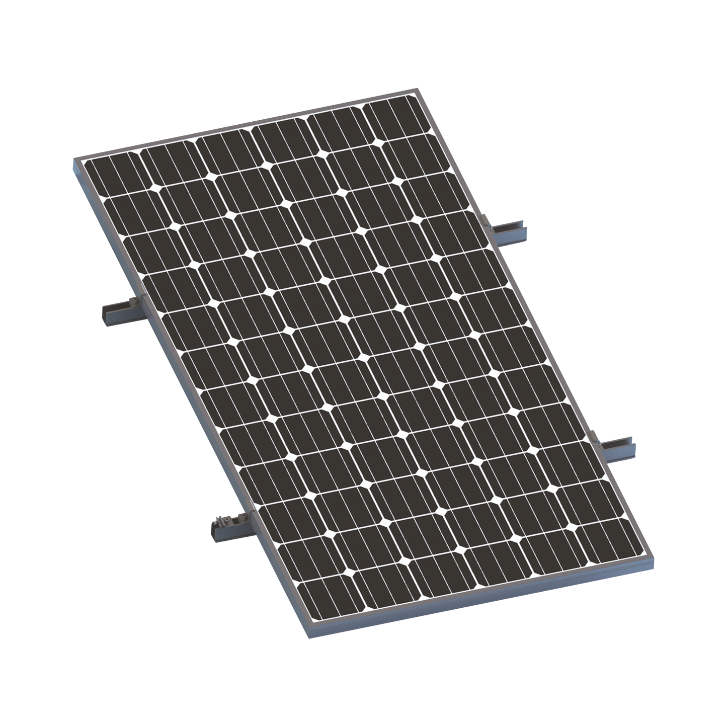 VEKTORMINIKIT1X1 - Kit De Minirieles Para Panel Solar Arreglo 1X1 Para Instalación Plano En Lámina
