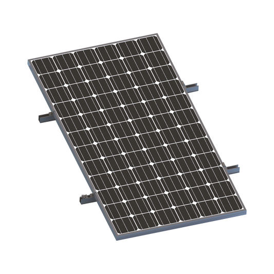 VEKTORMINIKIT1X1 - Kit De Minirieles Para Panel Solar Arreglo 1X1 Para Instalación Plano En Lámina