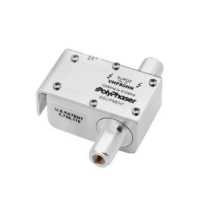 VHF-50-HN Protector RF Coaxial de Banda Ancha 100 a 512 MHz Para Combinadores Con Conectores N Hembra