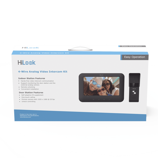 VI-K13P - Kit de Videoportero Analógico con Pantalla LCD a Color de 7" / Frente de Calle para Exterior IP65 / Salida de Relevador