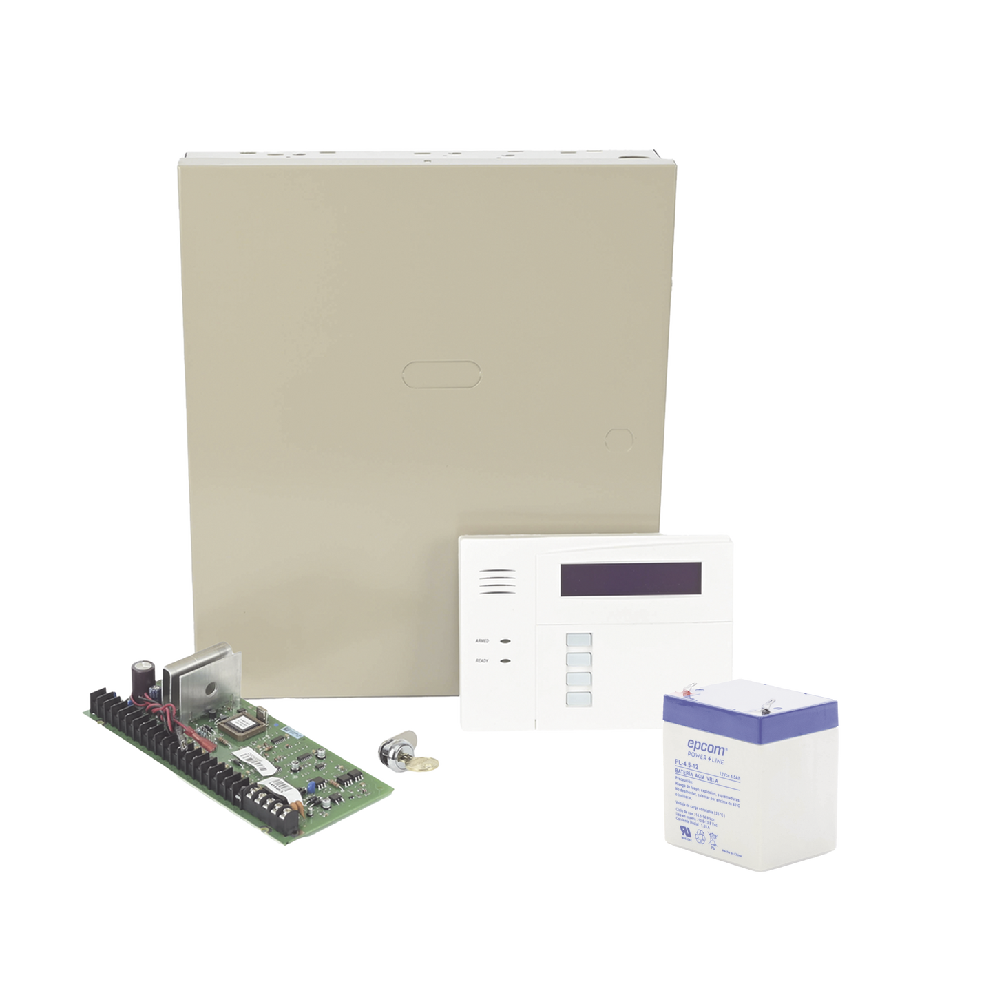 VISTA48LANB/6160RF Kit de Panel de Alarma VISTA48LA con Gabinete, Teclado programador y Batería