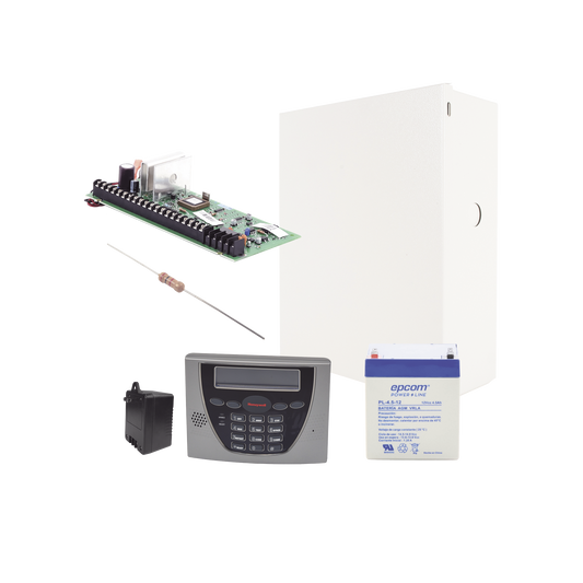 VISTA48/6460STB Panel de Alarma VISTA48LA con Teclado Alfanumérico 6460S, Batería y Transformador