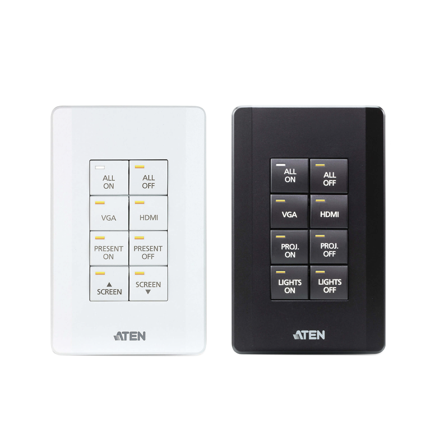 VK108US - Sistema de control ATEN | Teclado de 8 botones (EE. UU., 1GANG) | BLANCO |