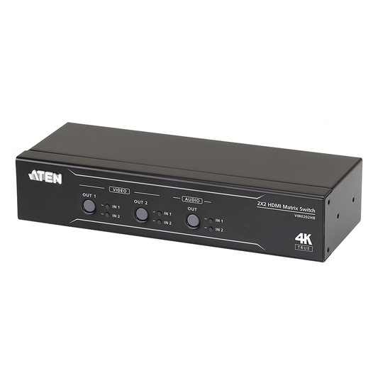 VM0202HB - Conmutador matricial HDMI 2 x 2 True 4K con desembebedor de audio