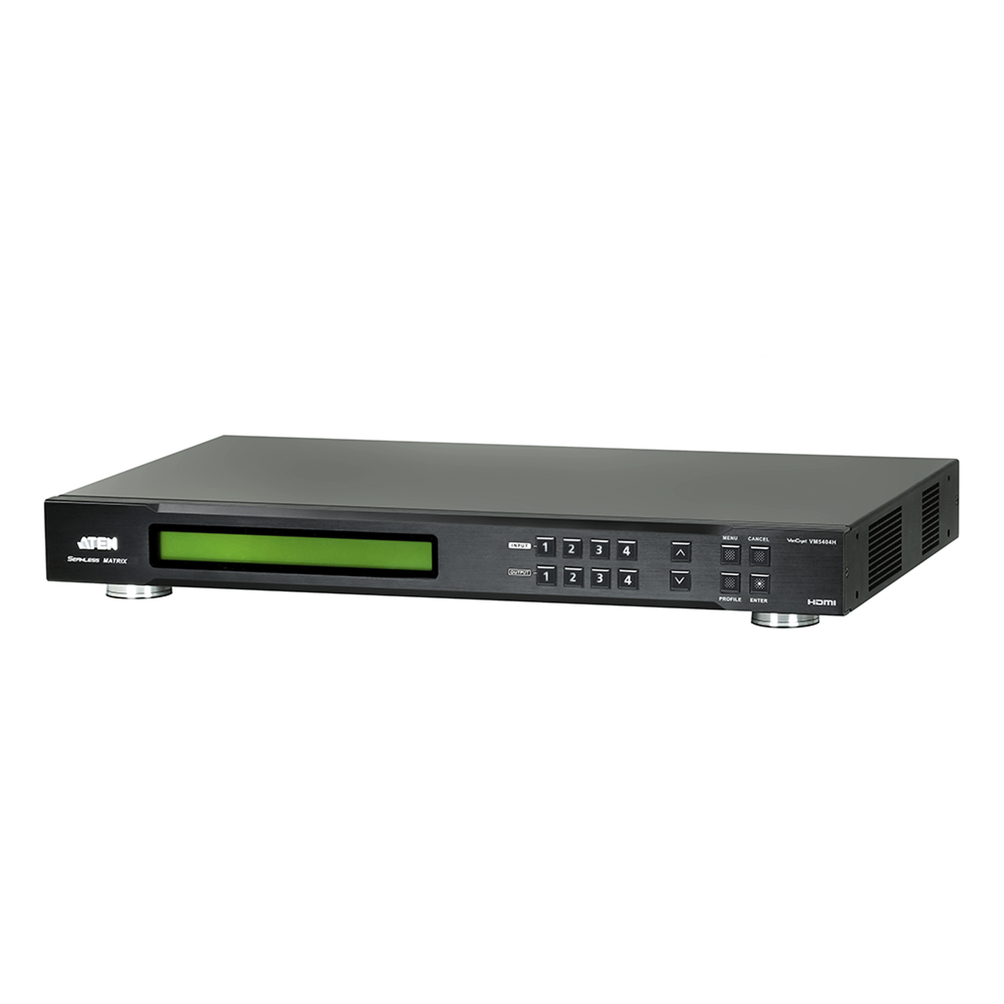 VM5404H - SWITCH DE MATRIZ HDMI | 4X4 | CON ESCALADOR | COMPATIBLE CON VIDEOWALL | Seamless Switch™ | IR | RS-232 | ETHERNET