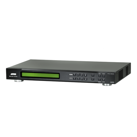 VM5404H - SWITCH DE MATRIZ HDMI | 4X4 | CON ESCALADOR | COMPATIBLE CON VIDEOWALL | Seamless Switch™ | IR | RS-232 | ETHERNET