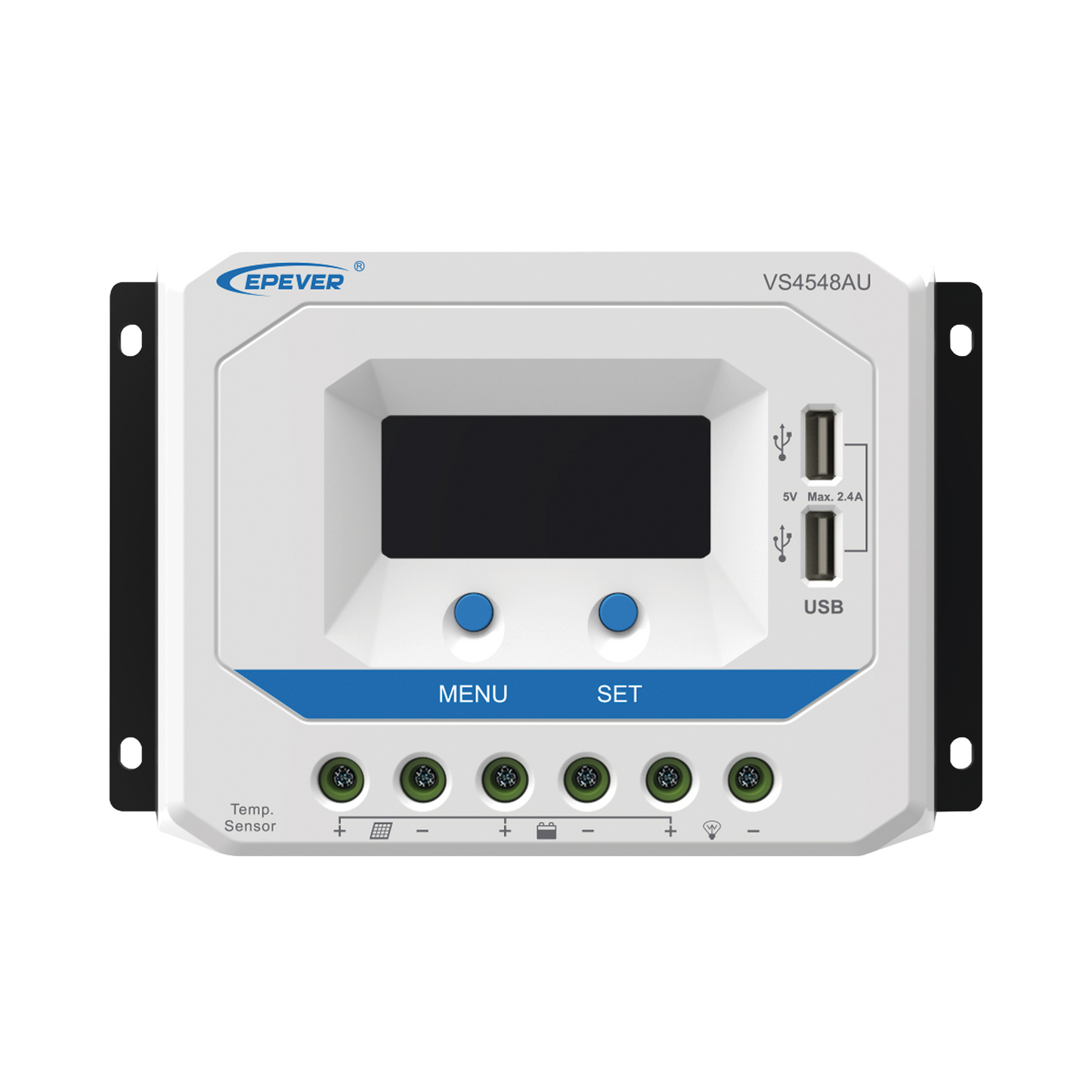 VS-4548-AU - Controlador Solar de Carga PWM 12/24/36/48 V 45 A, Salida USB, con Display