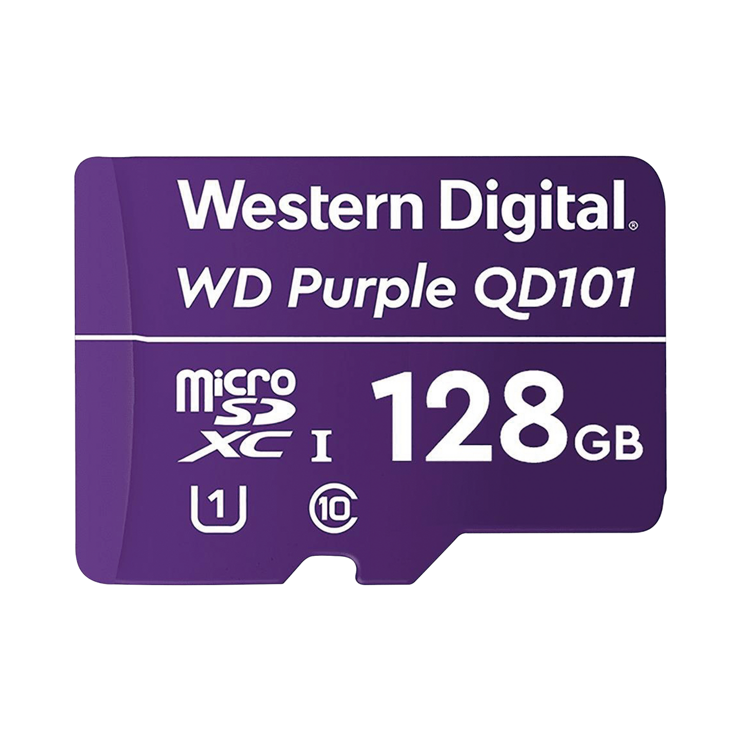 WD128MSD Memoria microSD de 128 GB PURPLE, Especializada Para Videovigilancia, 10 VECES MAYOR DURACIÓN, 3 AÑOS DE GARANTIA
