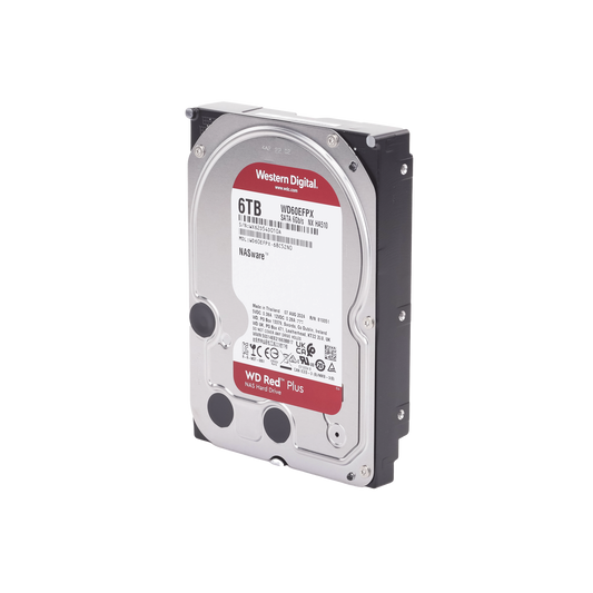 WD60EFPX - Disco Duro Red de 6TB / 5400 RPM / Optimizado para NAS / Uso 24-7 / 3 Años de Garantia