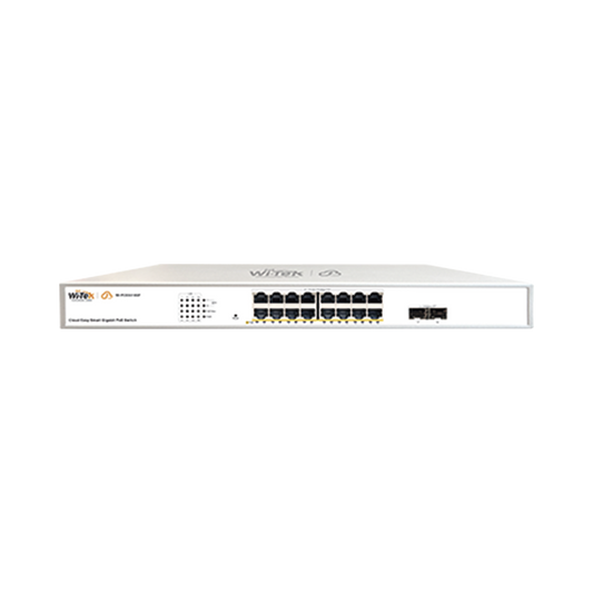 WI-PCES318GF - Switch Administrable PoE  / 16 puertos PoE af/at Gigabit /  2 x SFP Gigabit / Administración Cloud Gratuita / Presupuesto 240 W