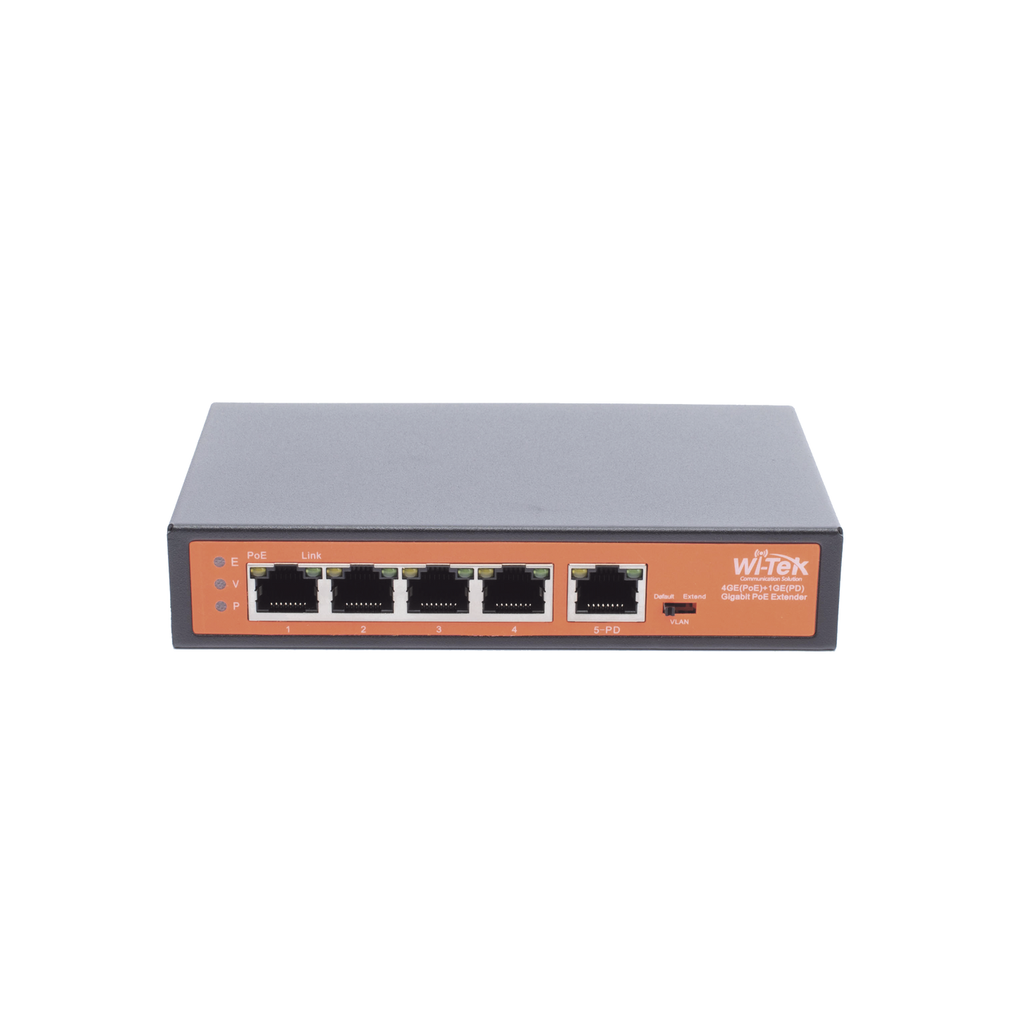 WIPE51G - Extensor PoE / Entrada hasta 90 W / 4 puertos Gigabit PoE salida 802.3 af/at / Extensor PoE hasta 250 m / No administrable
