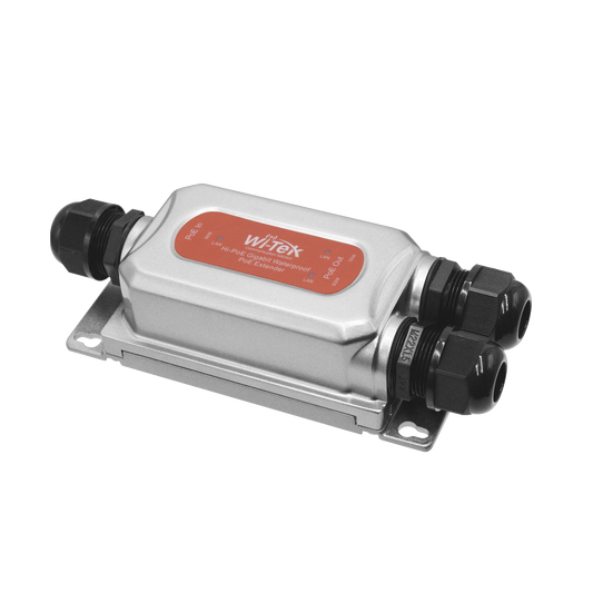 WIPOE22EO - Extensor PoE para exterior / Entrada PoE de 90W y 2 salidas PoE de 60W y 30W / Protección IP68 / Ideal para Aplicaciones de CCTV