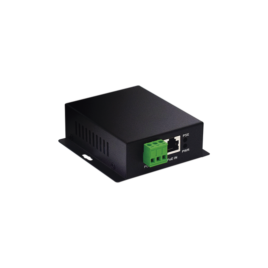 WI-POE61-24V - Convertidor PoE Industrial / Entrada PoE 802.3 af/at / Salida PoE pasivo 24V / Conexión plug and play / Alcance de hasta 100 metros / Ideales para Enlaces Inalámbricos