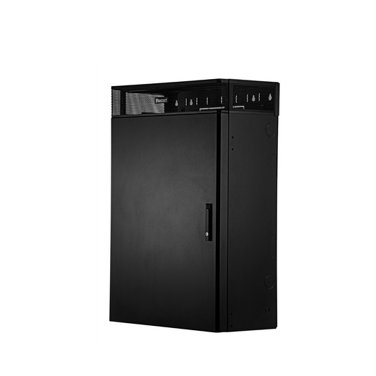 WME6BL Gabinete de Montaje en Pared TrueEdge?, Con 6 UR para Equipo Activo y 6 UR para Paneles de Parcheo, Fabricado en Acero, Color Negro