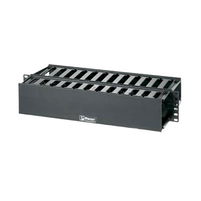 WMP1E Organizador de Cables Horizontal PatchLink, Doble (Frontal y Posterior), Para Rack de 19in, 2UR
