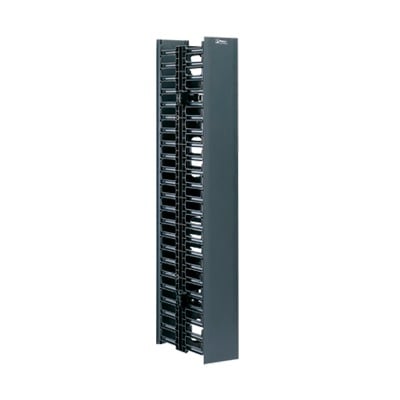WMPV45E Organizador Vertical NetRunner, Doble (Frontal y Posterior), Para Rack Abierto de 45 Unidades, 4.9in de Ancho, Color Negro